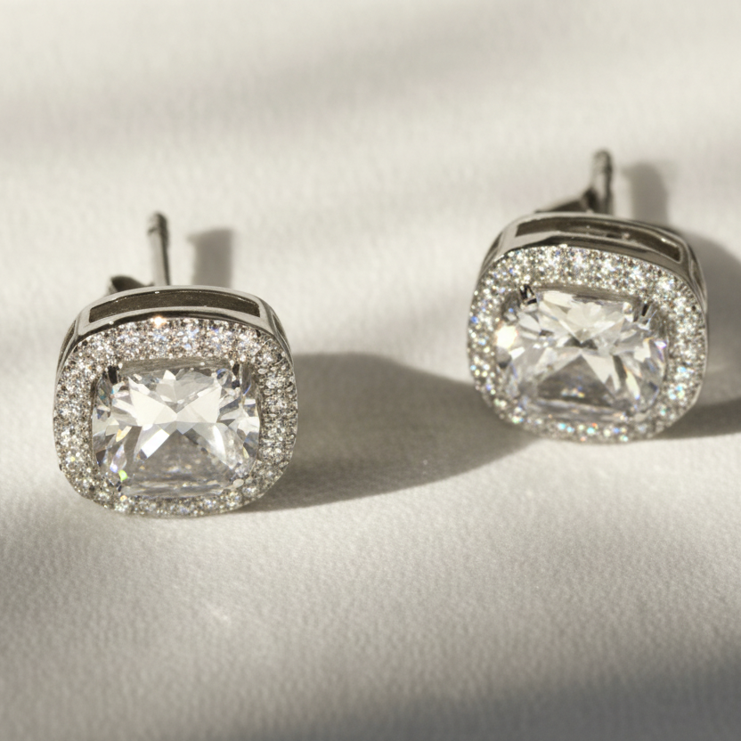 Starry Night Stud Earrings in Sterling Silver - view 2