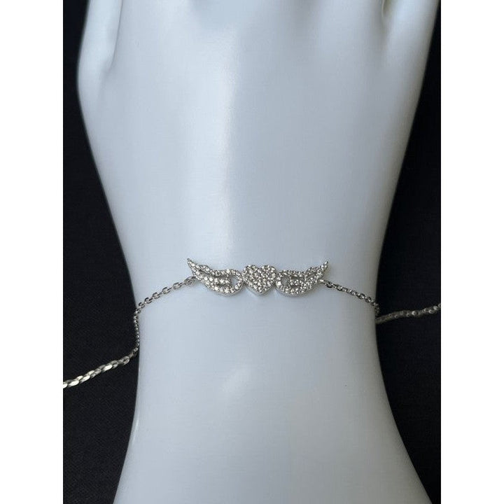 Sterling Silver Love Bracelet with Angel Wings – A Symbol of Protection and Affection