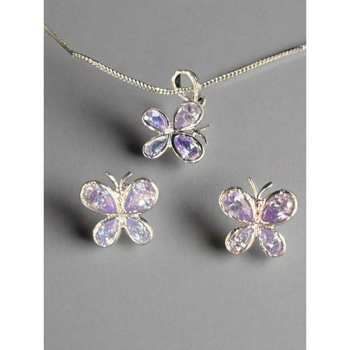 Stunning Purple Butterfly Fly Set: Add a Touch of Whimsy to Your Style