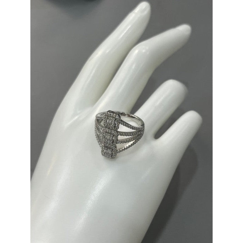 Tri-Radiance Sterling Silver Ring