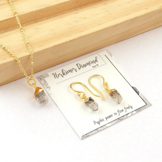 April Birthstone Jewellery | Garnet | Necklace | Earrings