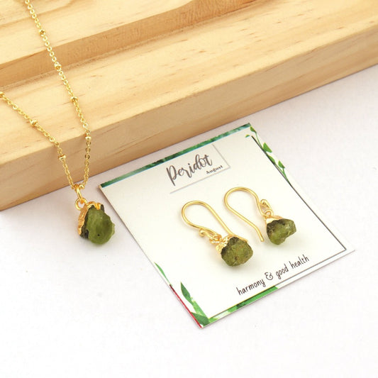 August Birthstone Jewellery | Garnet | Necklace | Earrings