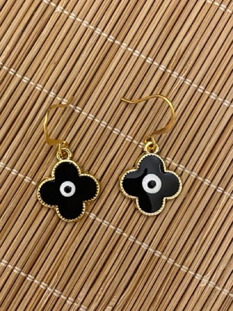 Touch of Luck and Protection Enamel Clover Earring - SBJ