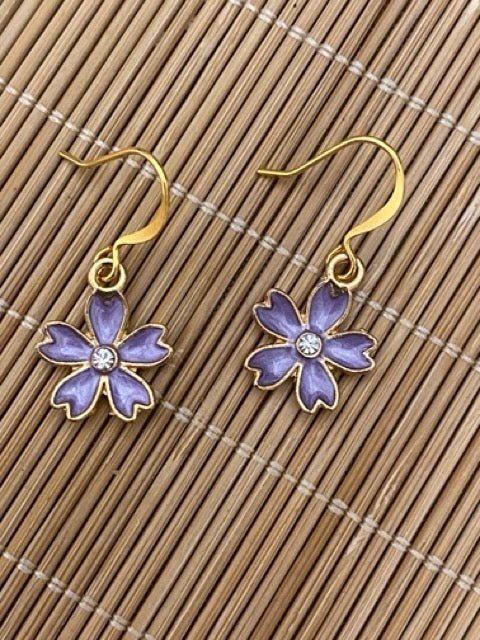 Handmade Beads Jewellery | Golden Flower Earrings