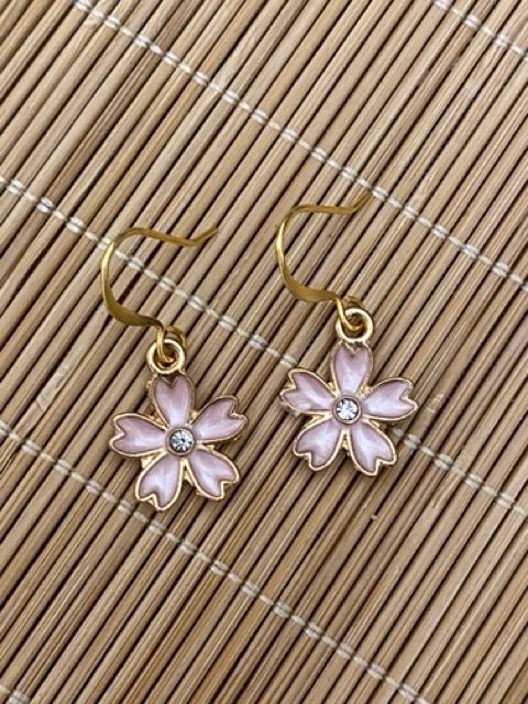 Handmade Beads Jewellery | Golden Flower Earrings