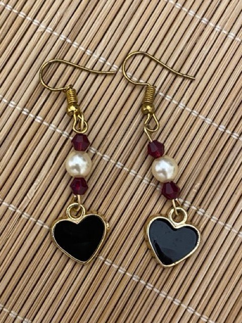 Golden Heart Earrings for Everyday - SBJ
