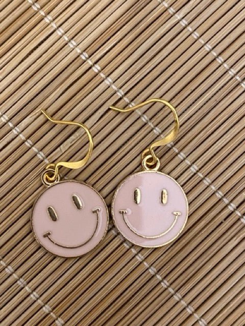 Handmade Golden Earrings with Happy Characters - SBJ